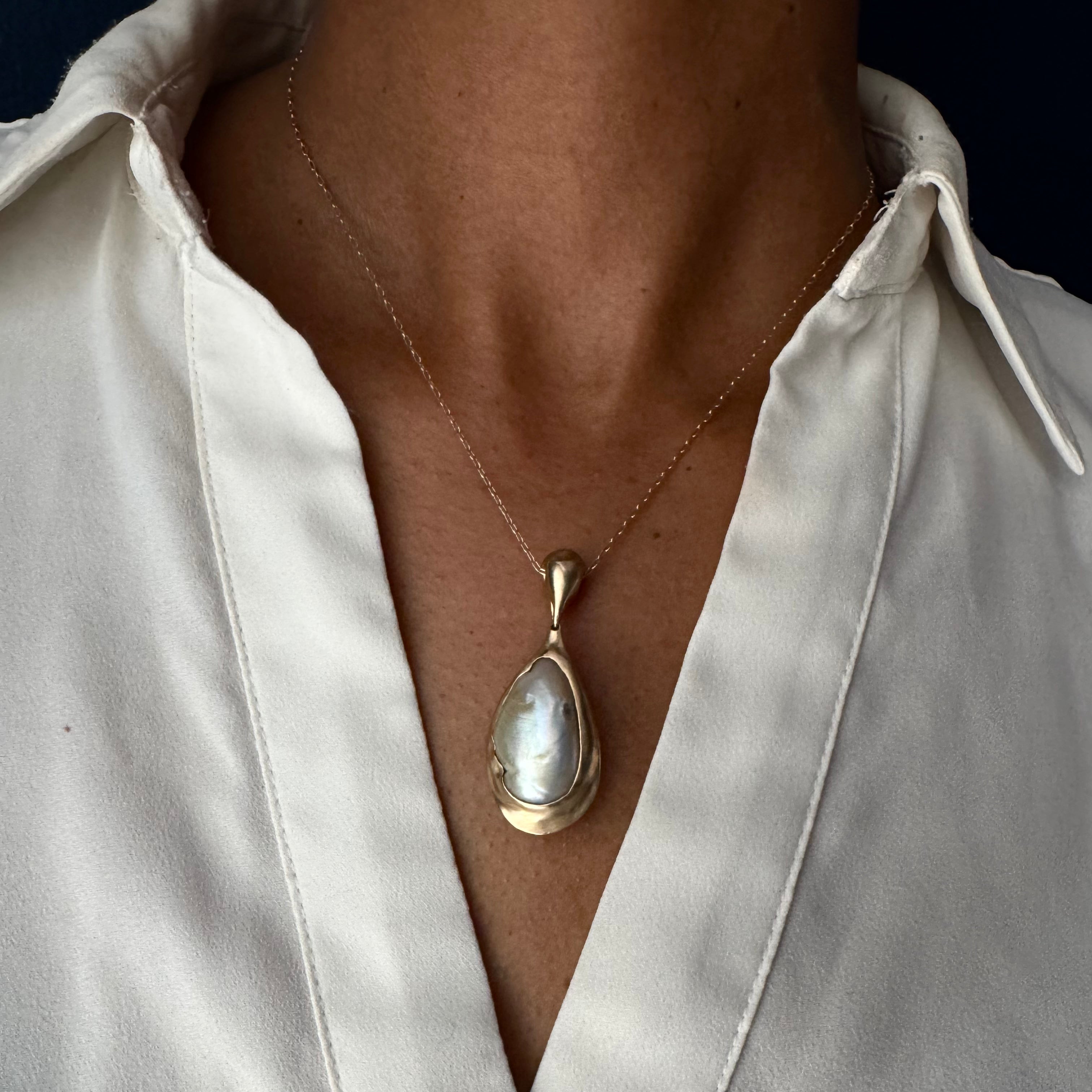 TenThousandThings 14k Pearl Holder Necklace-18
