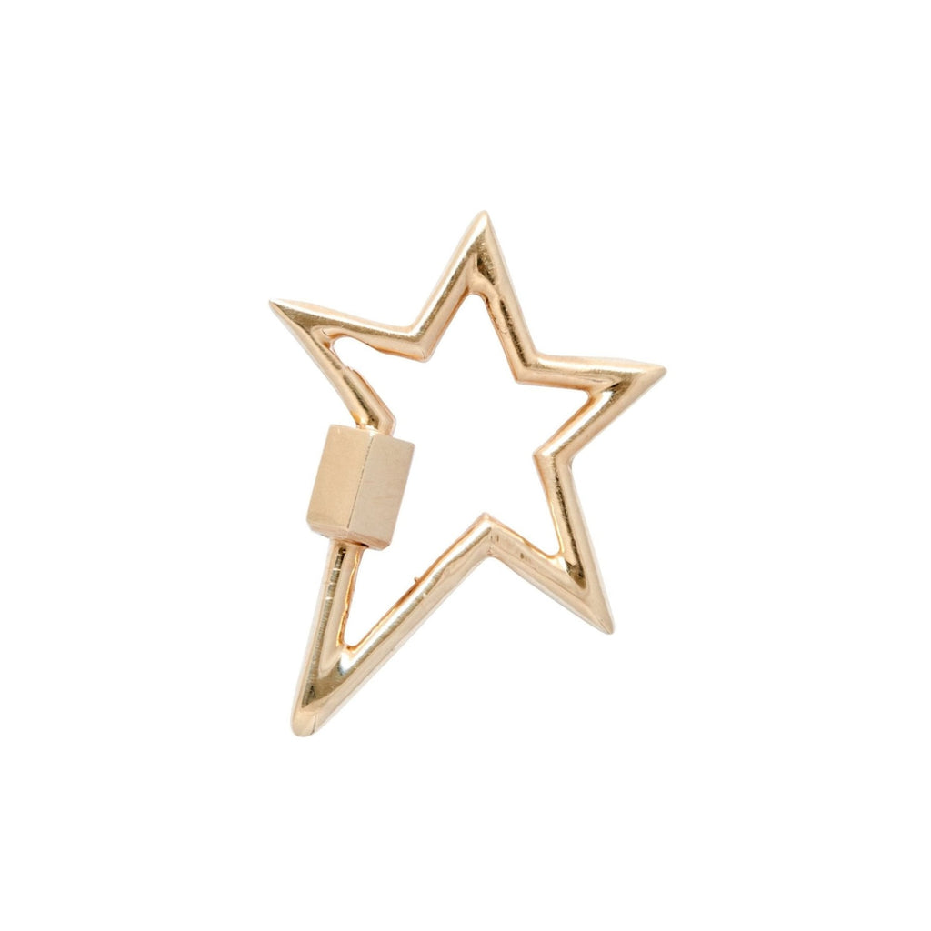 Marla Aaron 14k Yellow Gold Star Lock