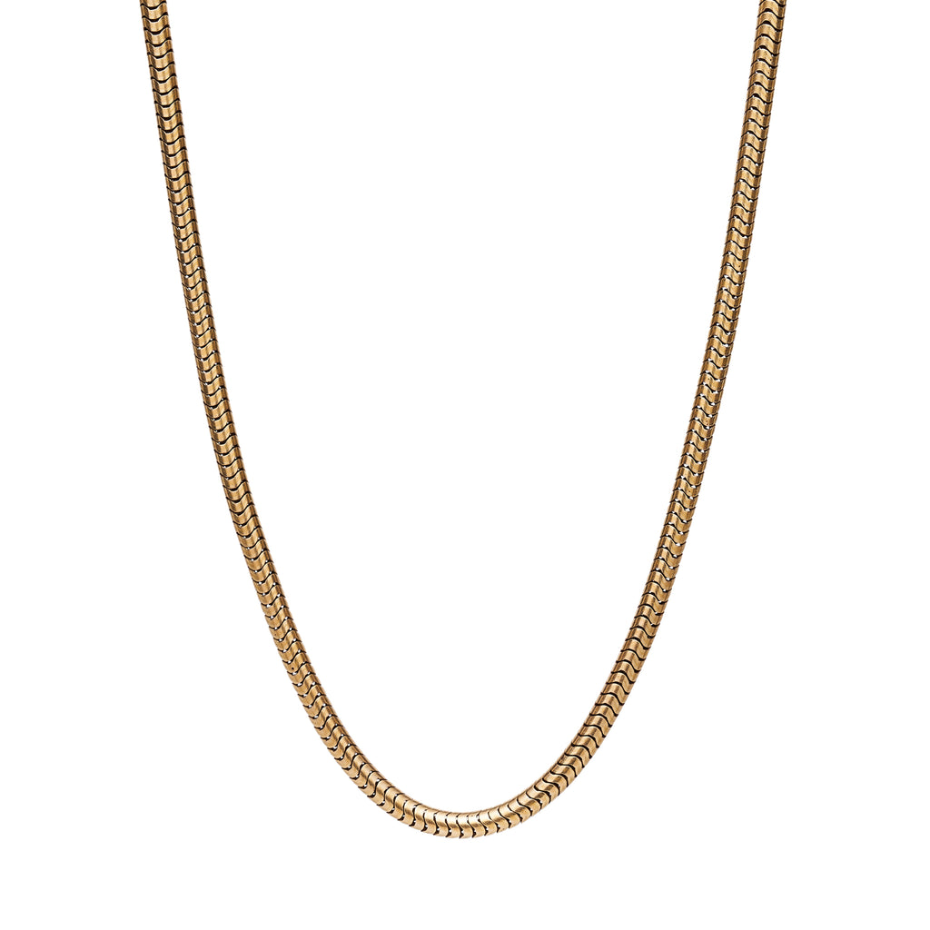 Antique Victorian 15k 3mm Snake Chain- 16.5